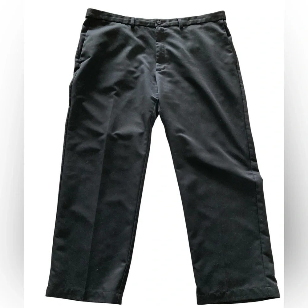 Haggar Men's Black Trousers  - Straight Leg, Sz 40x29
